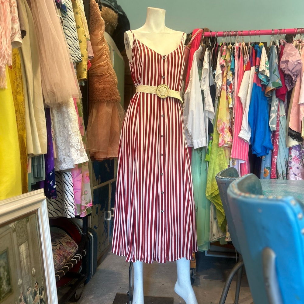 Classic 90s Striped Dress
